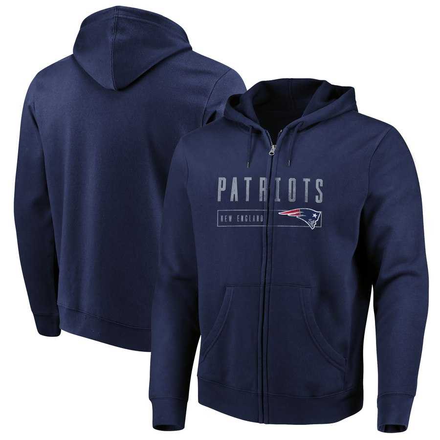 Men's New England Patriots Majestic Hyper Stack Full Zip Hoodie Navy,We sell and wholesale Men's New England Patriots Majestic Hyper Stack Full Zip Hoodie Navy on line form chian!